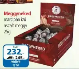 ÁRKLUB Meggyneked marcipán ízű aszalt meggy ajánlat