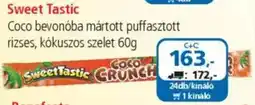 ÁRKLUB Sweet Tastic Coco bevonóba mártott puffasztott rizses, kókuszos szelet ajánlat