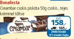 ÁRKLUB Bonafesta Creambar csokis piskóta ajánlat