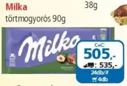 ÁRKLUB Milka törtmogyorós ajánlat