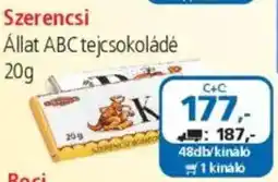 ÁRKLUB Szerencsi Állat ABC tejcsokoládé ajánlat
