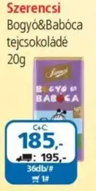 ÁRKLUB Szerencsi Bogyó&Babóca tejcsokoládé ajánlat