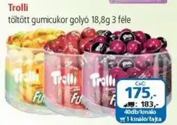 ÁRKLUB Trolli töltött gumicukor golyó ajánlat
