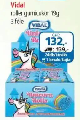 ÁRKLUB Vidal roller gumicukor ajánlat