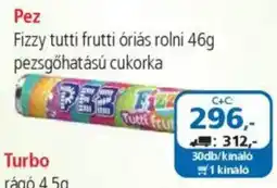 ÁRKLUB Pez Fizzy tutti frutti óriás rolni ajánlat