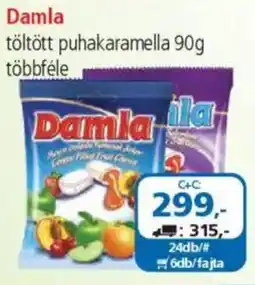 ÁRKLUB Damla töltött puhakaramella ajánlat