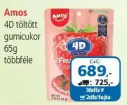 ÁRKLUB Amos 4D töltött gumicukor ajánlat