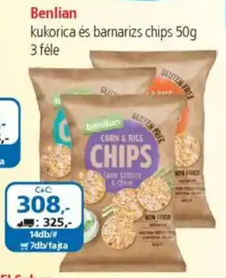 ÁRKLUB Benlian kukorica és barnarizs chips ajánlat