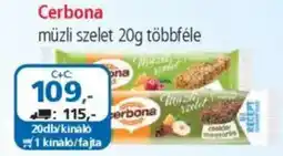 ÁRKLUB Cerbona müzli szelet ajánlat