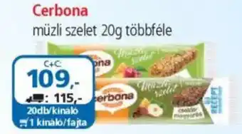 ÁRKLUB Cerbona müzli szelet ajánlat