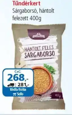 ÁRKLUB Tündérkert Sárgaborsó, hántolt felezett ajánlat