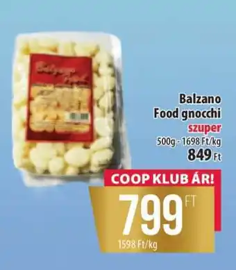 Coop Balzano Food gnocchi ajánlat