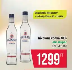 Coop Nicolaus Vodka 38% ajánlat