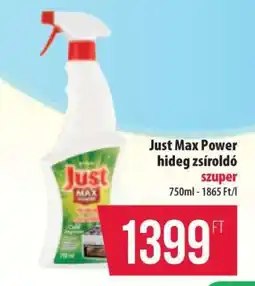 Coop Just Max Power hideg zsíroldó szuper ajánlat