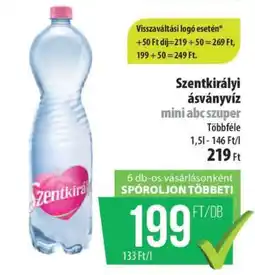 Coop Szentkirályi ásványvíz mini abc szuper ajánlat