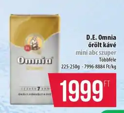 Coop D.E. Omnia őrölt kávé ajánlat