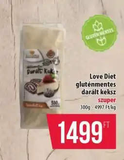 Coop Love Diet gluténmentes darált keksz ajánlat