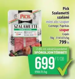 Coop Pick Szalametti szalámi ajánlat