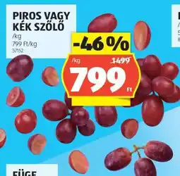 ALDI Piros vagy kék szőlő ajánlat