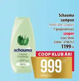 Coop SCHAUMA Sampon ajánlat