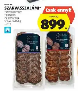ALDI GOURMET SZARVASSZALÁMI ajánlat