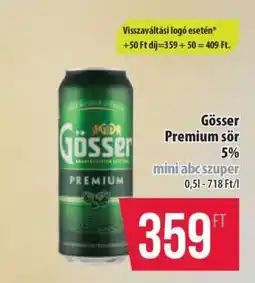 Coop Gösser Premium sör ajánlat