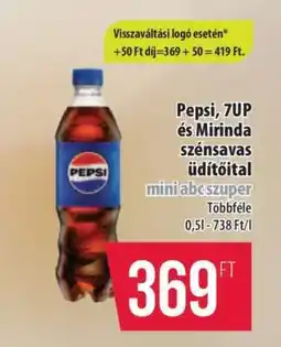 Coop Pepsi, 7UP és Mirinda szénsavas üdítőital ajánlat