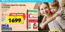 ALDI NATURLAND C-VITAMIN TABLETTA 1 000 MG, 40 DARAB ajánlat