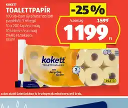 ALDI Kokett Toalettpapír ajánlat
