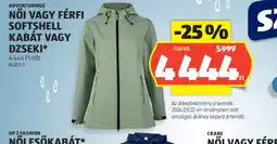ALDI Adventuridge Női vagy férfi softshell kabát vagy dzseki ajánlat