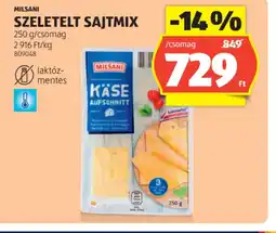 ALDI Milsani Szeletelt Sajtmix ajánlat