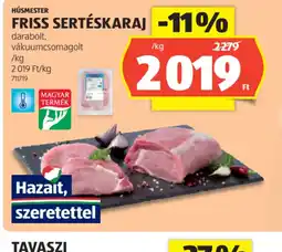 ALDI Húsmester Friss Sertéskaraj ajánlat