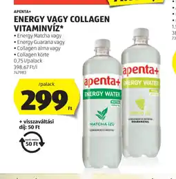 ALDI Apenta+ Energy vagy Collagen Vitaminvíz ajánlat