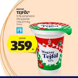 ALDI Magyar Tejfol ajánlat