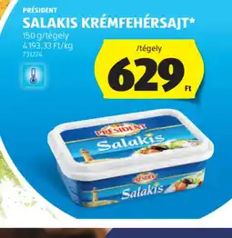 ALDI President Salakis Krémfehérsajt ajánlat