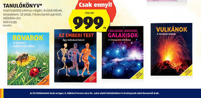 ALDI Tanulkönyv ajánlat