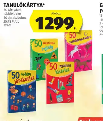 ALDI Tanulkártya ajánlat