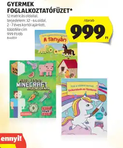 ALDI Gyermek Foglalkoztatfüzet ajánlat