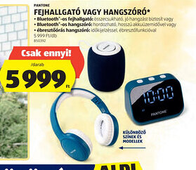ALDI Pantone Fejhallgat vagy Hangszr ajánlat