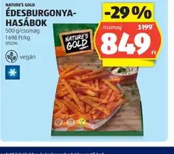 ALDI Nature's Gold Édesburgonya-hasábok ajánlat