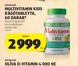 ALDI Naturland Multivitamin Kids Rágtabletta ajánlat
