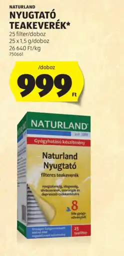 ALDI Naturland Nyugtat Teakeverék ajánlat