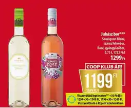 Coop Juhász bor ajánlat