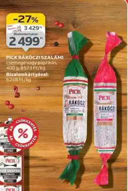 Auchan PICK Rákóczi szalámi ajánlat