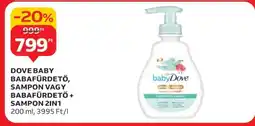 Auchan Dove Baby Babafürdető, Sampon vagy Babafürdető + Sampon 2in1 ajánlat