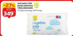 Auchan Auchan Tipp Baba Nedves Törlőkendő ajánlat