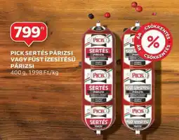 Auchan PICK Sertés Párizsi vagy Füst Ízesítésű Párizsi ajánlat