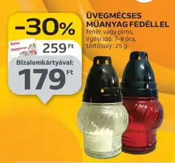 Auchan Üvegmécses műanyag fedéllel ajánlat