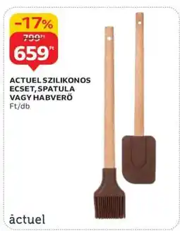 Auchan ACTUEL SZILIKONOS ECSET, SPATULA VAGY HABVERŐ ajánlat