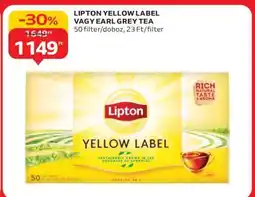 Auchan Lipton Yellow Label vagy Earl Grey Tea ajánlat
